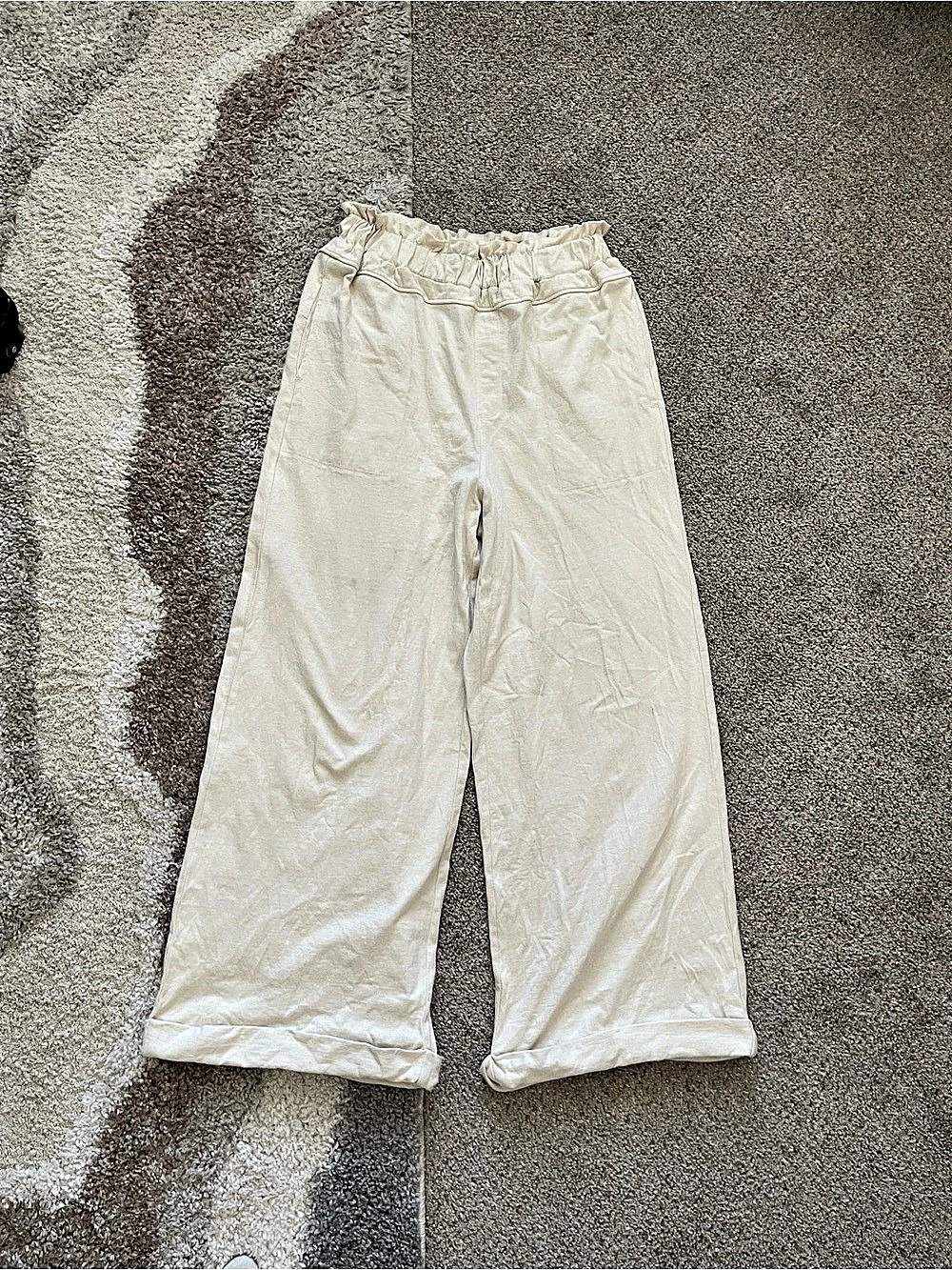 FP Beach Wide Leg Pants in White Size Small